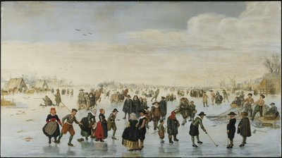 Skaters on the Amstel by Arent Arentsz